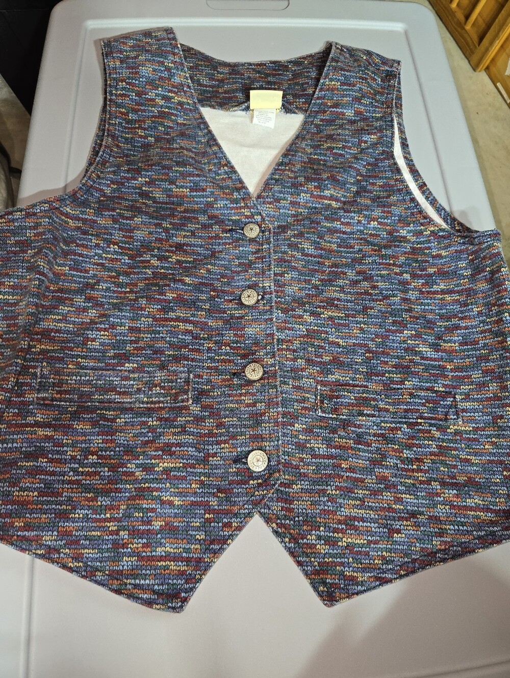 Vivaldi Jeanswear Womens Medium Multicolored Vest